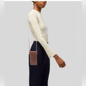 NEW Celine Sunglasses pouch in brown leather